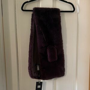 Apparis Faux Fur Scarf in Rich Purple
